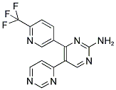 5-(PYRIMIDIN-4-YL)-4-(6-(TRIFLUOROMETHYL)PYRIDIN-3-YL)PYRIMIDINE-2-AMINE Struktur