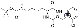 N-ALPHA-2-CHLORO-CARBOBENZOXY-N-EPSILON-T-BUTOXYCARBONYL-D-LYSINE Struktur