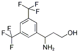 3-AMINO-3-(3,5-BIS-TRIFLUOROMETHYL-PHENYL)-PROPAN-1-OL Struktur