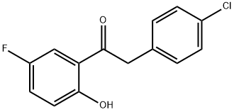 2-(4-CHLOROPHENYL)-5'-FLUORO-2'-HYDROXYACETOPHENONE Struktur