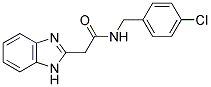 2-(1H-BENZOIMIDAZOL-2-YL)-N-(4-CHLORO-BENZYL)-ACETAMIDE Struktur