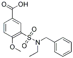 3-(BENZYL-ETHYL-SULFAMOYL)-4-METHOXY-BENZOIC ACID Struktur