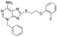 3-BENZYL-8-([2-(2-FLUOROPHENOXY)ETHYL]THIO)-3H-PURIN-6-AMINE Struktur