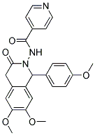 N-(6,7-DIMETHOXY-1-(4-METHOXYPHENYL)-3-OXO-3,4-DIHYDROISOQUINOLIN-2(1H)-YL)ISONICOTINAMIDE Struktur