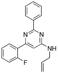 N-ALLYL-6-(2-FLUOROPHENYL)-2-PHENYLPYRIMIDIN-4-AMINE Struktur