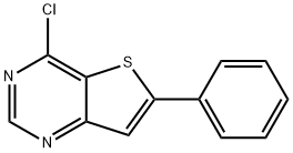 4-CHLORO-6-PHENYLTHIENO[3,2-D]PYRIMIDINE Struktur