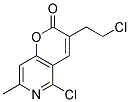 5-CHLORO-3-(2-CHLOROETHYL)-7-METHYL-2H-PYRANO[3,2-C]PYRIDIN-2-ONE Struktur