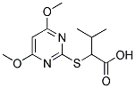 2-(4,6-DIMETHOXYPYRIMIDIN-2-YL)THIO-3-METHYLBUTANOIC ACID, METHYL ESTER Struktur