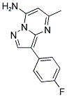 3-(4-FLUOROPHENYL)-5-METHYLPYRAZOLO[1,5-A]PYRIMIDIN-7-AMINE Struktur