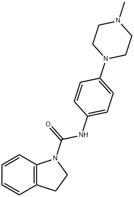 N-[4-(4-METHYLPIPERAZINO)PHENYL]-1-INDOLINECARBOXAMIDE Struktur