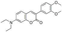 7-DIETHYLAMINO-3(3',4'-DIMETHOXYPHENYL)COUMARIN Struktur