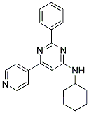 N-CYCLOHEXYL-2-PHENYL-6-PYRIDIN-4-YLPYRIMIDIN-4-AMINE Struktur