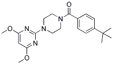 1-(4-TERT-BUTYLBENZOYL)-4-(4,6-DIMETHOXYPYRIMIDIN-2-YL)PIPERAZINE Struktur