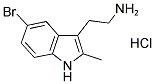 2-(5-BROMO-2-METHYL-1H-INDOL-3-YL)ETHANAMINE HYDROCHLORIDE Struktur