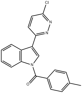 [3-(6-CHLORO-3-PYRIDAZINYL)-1H-INDOL-1-YL](4-METHYLPHENYL)METHANONE Struktur