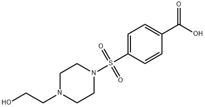 4-([4-(2-HYDROXYETHYL)PIPERAZIN-1-YL]SULFONYL)BENZOIC ACID Struktur