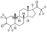 5ALPHA-PREGNAN-3,20-DIONE-2,2,4,4,17ALPHA,21,21,21-D8 Struktur