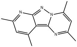 2,4,8,10-TETRAMETHYLPYRIDO[2',3':3,4]PYRAZOLO[1,5-A]PYRIMIDINE Struktur