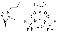 1,2-DIMETHYL-3-PROPYLIMIDAZOLIUM TRIS(TRIFLUOROMETHYLSULFONYL)METHIDE Struktur