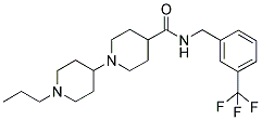 1-(1-PROPYLPIPERIDIN-4-YL)-N-(3-(TRIFLUOROMETHYL)BENZYL)PIPERIDINE-4-CARBOXAMIDE Struktur