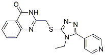 2-{[(4-ETHYL-5-PYRIDIN-4-YL-4H-1,2,4-TRIAZOL-3-YL)THIO]METHYL}QUINAZOLIN-4(3H)-ONE Struktur