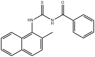 N-BENZOYL-N'-(2-METHYL-1-NAPHTHYL)THIOUREA Struktur