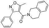 2-[(5-METHYL-3-PHENYLISOXAZOL-4-YL)CARBONYL]-1,2,3,4-TETRAHYDROISOQUINOLINE Struktur