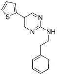 N-(2-PHENYLETHYL)-5-THIEN-2-YLPYRIMIDIN-2-AMINE Struktur