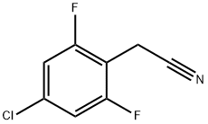 4-CHLORO-2,6-DIFLUOROPHENYLACETONITRILE Struktur