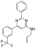 N-ALLYL-2-PHENYL-6-[3-(TRIFLUOROMETHYL)PHENYL]PYRIMIDIN-4-AMINE Struktur