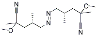 (2RS,2'RS)-AZOBIS(4-METHOXY-2,4-DIMETHYLVARERONITRILE) Struktur