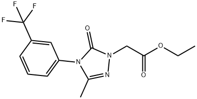 ETHYL 2-(3-METHYL-5-OXO-4-[3-(TRIFLUOROMETHYL)PHENYL]-4,5-DIHYDRO-1H-1,2,4-TRIAZOL-1-YL)ACETATE Struktur