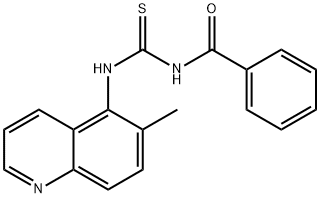 N-BENZOYL-N'-(6-METHYL-5-QUINOLINYL)THIOUREA Struktur