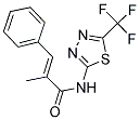 (2E)-2-METHYL-3-PHENYL-N-[5-(TRIFLUOROMETHYL)-1,3,4-THIADIAZOL-2-YL]ACRYLAMIDE Struktur