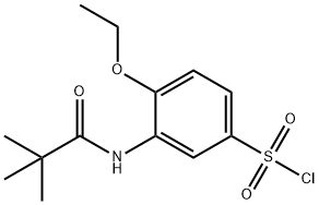 3-(2,2-DIMETHYL-PROPIONYLAMINO)-4-ETHOXY-BENZENE SULFONYL CHLORIDE Struktur