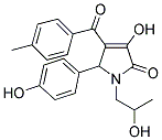 3-HYDROXY-5-(4-HYDROXYPHENYL)-1-(2-HYDROXYPROPYL)-4-(4-METHYLBENZOYL)-1,5-DIHYDRO-2H-PYRROL-2-ONE Struktur