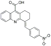 4-(4-NITRO-BENZYLIDENE)-1,2,3,4-TETRAHYDRO-ACRIDINE-9-CARBOXYLIC ACID Struktur