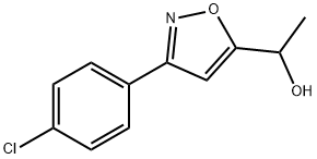 1-[3-(4-CHLOROPHENYL)-5-ISOXAZOLYL]-1-ETHANOL Struktur