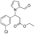 ETHYL 3-(3-CHLOROPHENYL)-3-(2-FORMYL-1H-PYRROL-1-YL)PROPANOATE Struktur