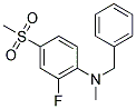 N-BENZYL-N-[2-FLUORO-4-(METHYLSULFONYL)PHENYL]-N-METHYLAMINE Struktur