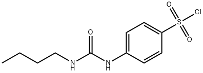 4-(3-BUTYL-UREIDO)-BENZENESULFONYL CHLORIDE Struktur