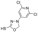 3-(2,6-DICHLOROPYRID-4-YL)-5-MERCAPTO-1,3,4-OXADIAZOLE Struktur