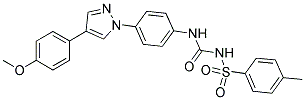 N-[4-(4-(4-METHOXYPHENYL)-1H-PYRAZOL-1-YL)PHENYL]-N'-((4-METHYLPHENYL)SULPHONYL)UREA Struktur