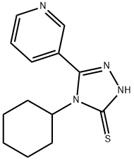 4-CYCLOHEXYL-5-PYRIDIN-3-YL-4H-[1,2,4]TRIAZOLE-3-THIOL Struktur