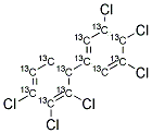 13C12-2,3,3',4,4',5'-HEXACHLOROBIPHENYL Struktur