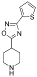 4-[3-(THIEN-2-YL)-1,2,4-OXADIAZOL-5-YL]PIPERIDINE Struktur