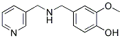 2-METHOXY-4-([(PYRIDIN-3-YLMETHYL)-AMINO]-METHYL)-PHENOL Struktur