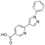 6-(1-PHENYL-1H-PYRAZOL-4-YL)NICOTINIC ACID Struktur