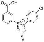 3-[ALLYL-(4-CHLORO-PHENYL)-SULFAMOYL]-BENZOIC ACID Struktur