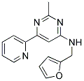 N-(2-FURYLMETHYL)-2-METHYL-6-PYRIDIN-2-YLPYRIMIDIN-4-AMINE Struktur